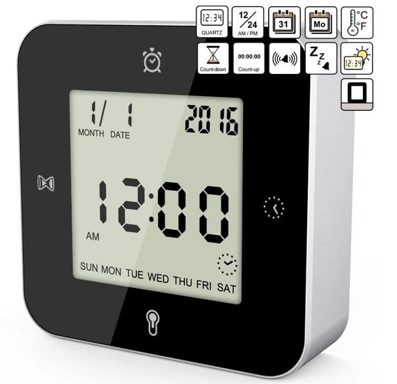 Годинник настільний Technoline WT344 Black/Silver (WT344) (DAS301304) | Зображення 3