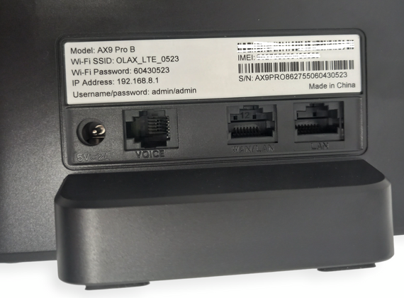 4G роутер Olax Олакс AX9 PRO B + подарунок WIFI модем під сім карту 4G модемом акумулятор 4000 mAh дві антени мобільний | Зображення 5