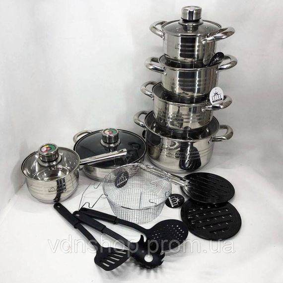 Набор кастрюль высшего качества, Набор кастрюль хорошего качевства посуды для дома MK-46 | Зображення 2