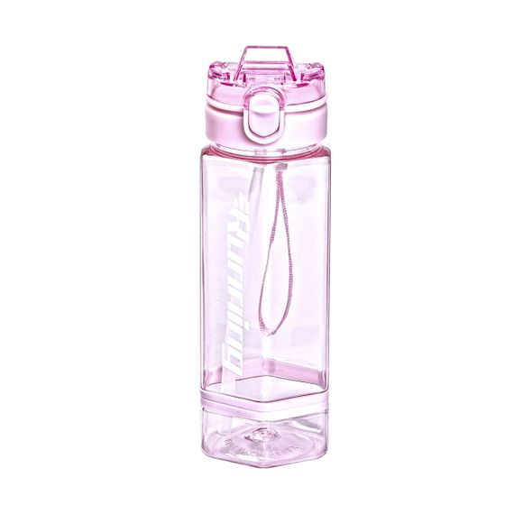 Бутылка для воды 760 мл с трубочкой и наклейками розовая HP-14-48P | Зображення 3