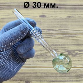 Стеклянная трубка Corrug Oil Green