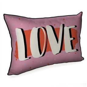 Подушка для інтер'єру з мішковини Love 45x32 (43PHB_21L002)