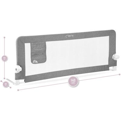 Защитный барьер для детей MoMi Lexi XL для кровати dark gray (AKCE00021) | Зображення 6