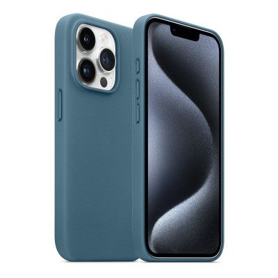 Чехол для мобильного телефона Armorstandart FAKE Leather Case Apple iPhone 15 Pro Sea Blue (ARM76304) | Зображення 2