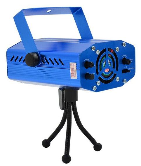 Лазерный проектор Диско LASER YL-09 4IN1 цветной проектор со световыми эффектами для дома и дискотеки с штатив | Зображення 4
