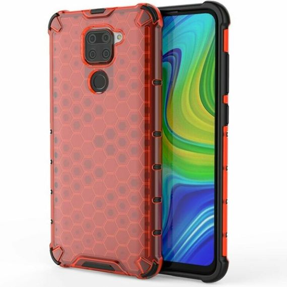 Протиударний чохол Cyberpunk на Xiaomi Redmi Note 9 колір Червоний