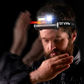 Налобний ліхтар BL 123 COB + USB CHARGE