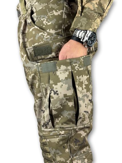 Тактичні штани Soft Shell з наколінниками "Піхота", Піксель |Розмір: 50/4 | Зображення 5