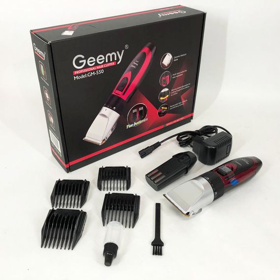 Машинка для стрижки хороша GEMEI GM-550, Електробритва для стрижки голови Машинка від акб FM-56 | Зображення 3