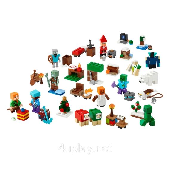 Новогодний адвент календарь ЛЕГО Майнкрафт 2025 Оригинал LEGO Minecraft Advent Calendar 2025 | Зображення 1