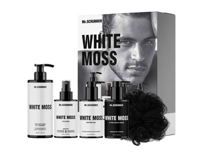Подарунковий набір чоловічий Mr. Scrubber White Moss Perfumed Men`s Essentials Set