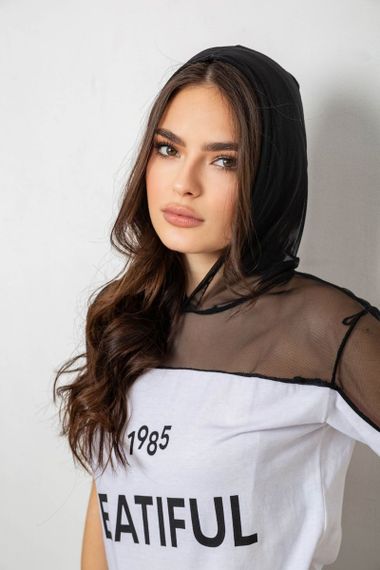 Пижама женская  -уценка, цвет белый, 243R1488-003-U-18 | Зображення 4