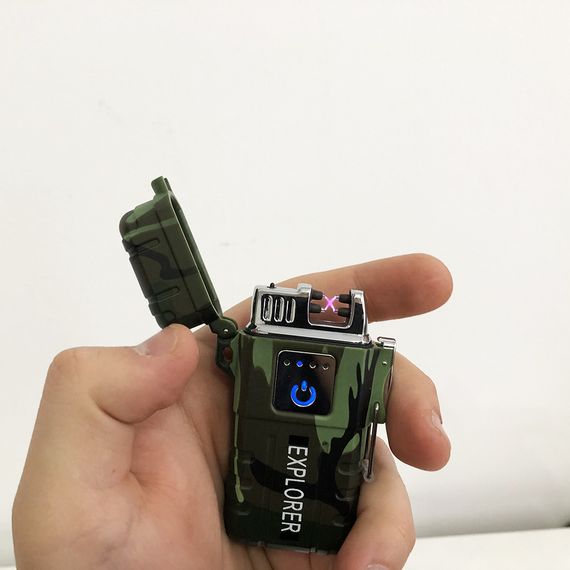 Запальничка імпульсна JL317 Explorer, Вітрозахисна запальничка, Запальничка юсб з гравіюванням | Зображення 6