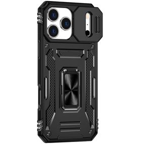 Ударостійкий чохол Camshield Army Ring для Apple iPhone 17 Pro Max / 18 Pro Max (6.9") Чорний / Black