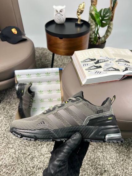 Мужские кроссовки Marathon Pro+ Khaki Black текстиль  весна / літо / осінь A3622 | Зображення 4