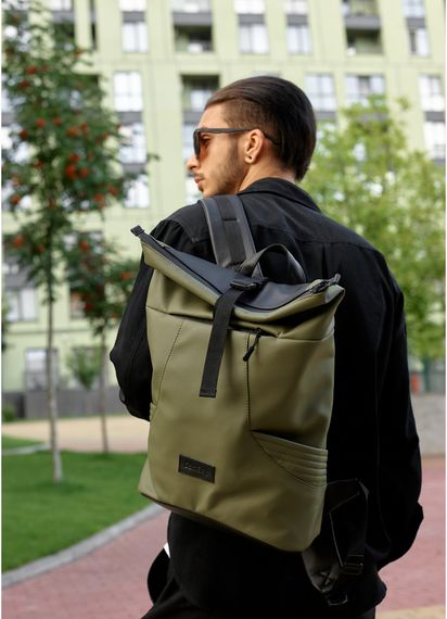 Чоловічий рюкзак Sambag RollTop X хакі 41 х 27 х 18 см (24320119m)