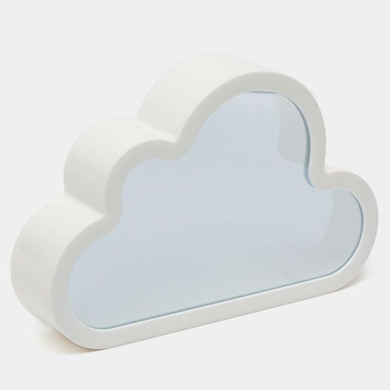 Ночник настольный Облако с тюльпанами, 20х13х4 см / Светодиодный светильник зеркало / Ночник в форме облака | Зображення 8