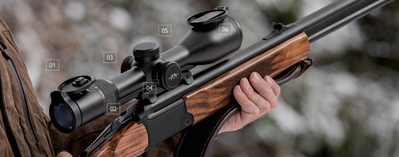 Прицел Прицел оптический Blaser B2 1-6x24 iC сетка 4А с подсветкой Оптический прицел Тактический прицел | Зображення 1