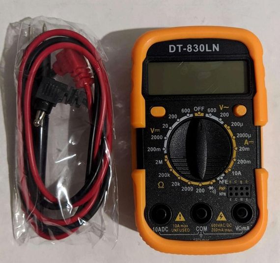 Мультиметр Digital DT-830LN цифровий тестер + щупи | Зображення 1