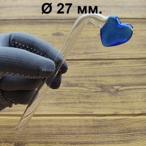 Стеклянная трубка Heart Turn Oil Blue