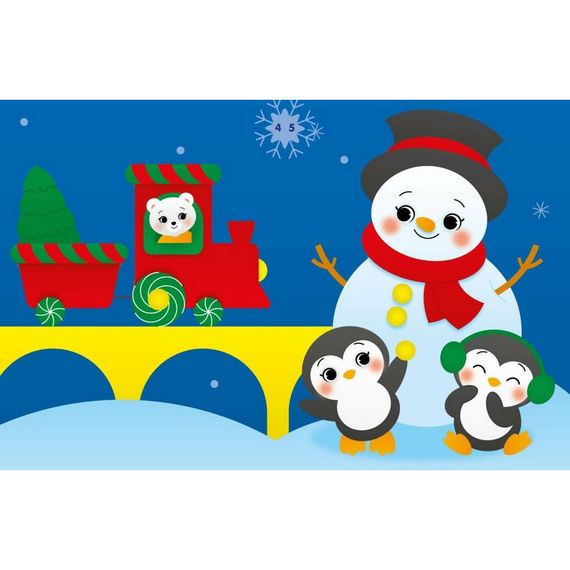 Набір для творчості "Аплікації наліпками Сніговичок" 1655006, 30 наліпок | Зображення 2