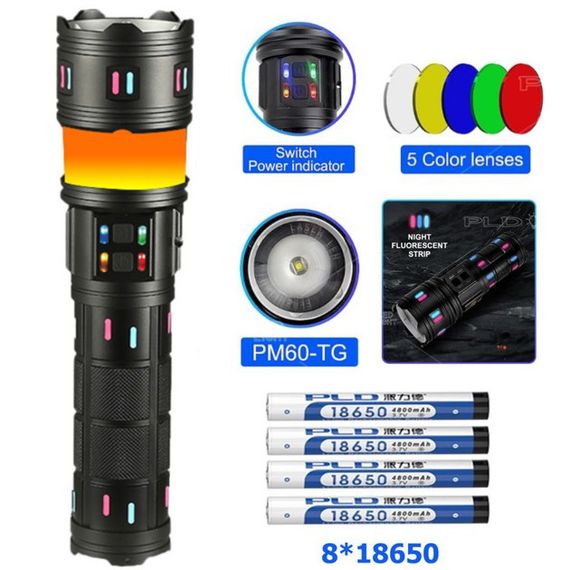 Ліхтар AK178 PM60-TG+COB 8x18650 VJ-45 | Зображення 1