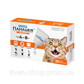 СУПЕРИУМ Панацея, противопаразитарные капли на холку для котов, 4-8 кг