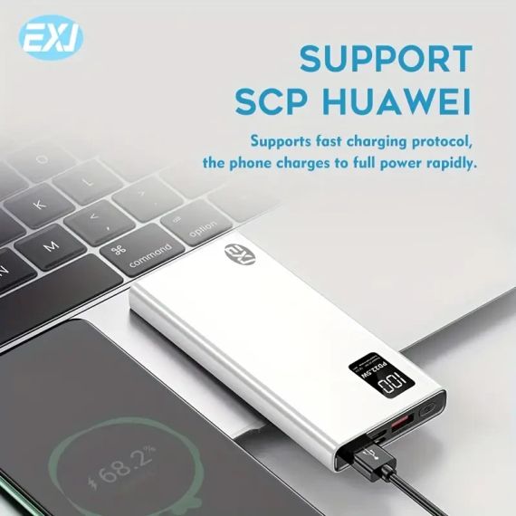 Потужний зовнішній акумулятор EXJ Power Bank 10000 mAh 22.5W PD | Зображення 1