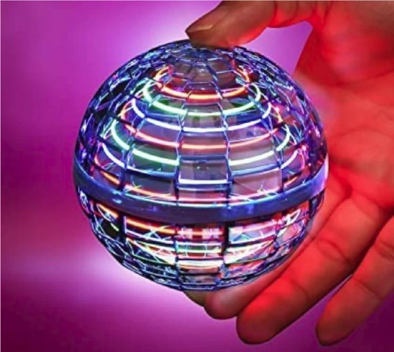 Летающий спинер, светящийся шар, Flynova Pro с пультом, Красный | Зображення 7