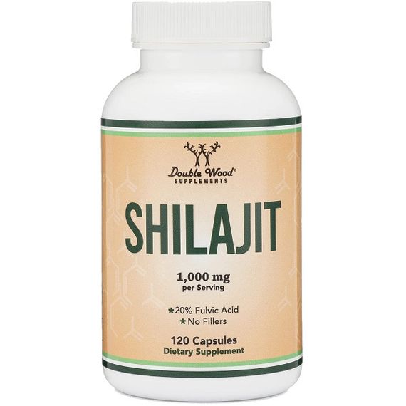 Антиоксидант Double Wood Shilajit Resin 1000 mg (2 caps per serving) 120 Caps