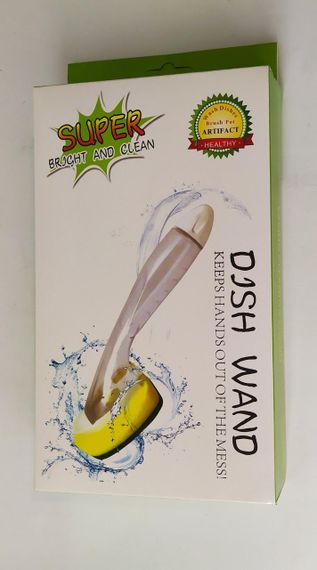 Моющая губка с дозатором Dish Wand с двумя насадками | Губка с ручкой для моющего | Ручка для мытья посуды | Зображення 6