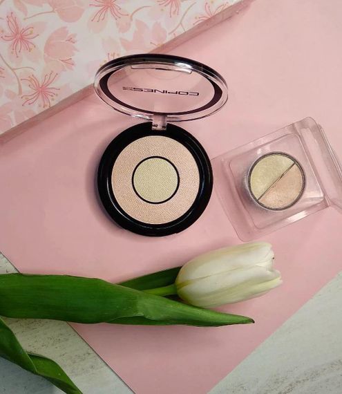 Двойной хайлайтер для лица Copines line Paris NG HIGHLIGHTER DUO | Зображення 5