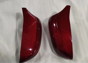 Накладки на Зеркала M-Look V4 (Красный Карбон) для BMW 7 серия G11/G12 2015-2022 гг