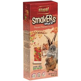 Корм для гризунів Vitapol Smakers Snack снекі з попкорном 2 шт / 90 г (5904479011114)