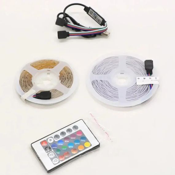 Світлодіодна LED стрічка Bluetooth 2х12,5м USB + пульт SMD 5050 XPRO (234571779_369) | Зображення 7
