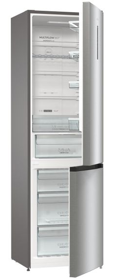 Холодильник з нижньою морозильною камерою Gorenje, 200х60х60см, 2 двері, 235(96)л, А++, Total NF (NRK6202AXL4) | Зображення 4