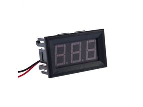 Вольтметр цифровий з LED-індикатором 0.36 дюйма 0-30V в корпусі для інсталяції (два дроти) ЧЕРВОНИЙ