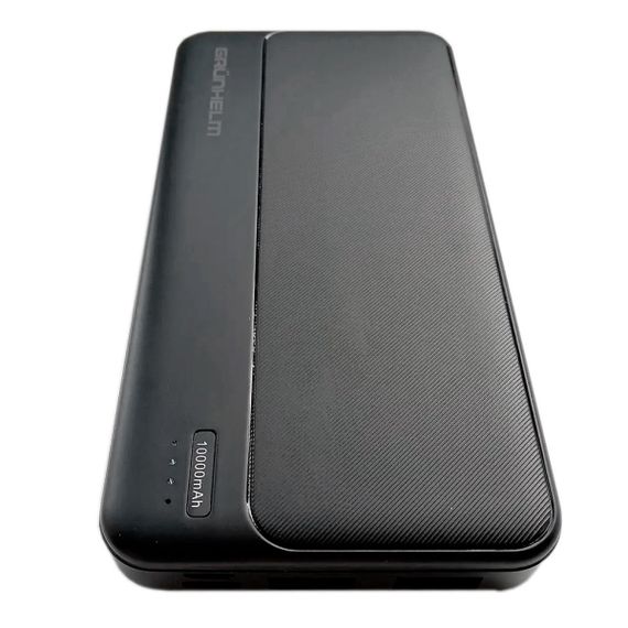 Power Bank - Портативна батарея 10.000 mAh. чорний - GP-10B GRUNHELM | Зображення 1