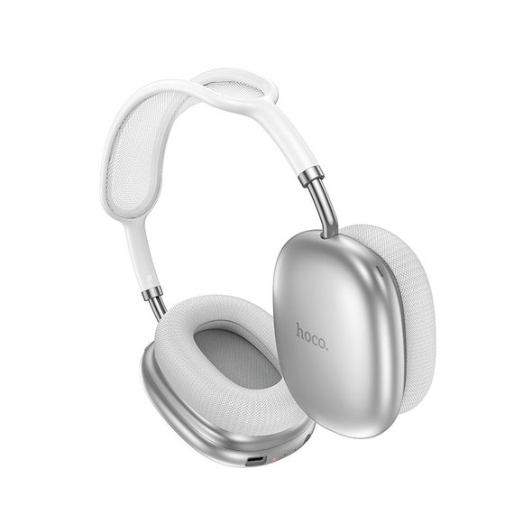 Накладні бездротові навушники Hoco W55 Plus Happiness ANC noise reduction Silver | Зображення 2