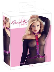 Портупея сексуальна на шию та талію One Size Bad Kitty, фуксія