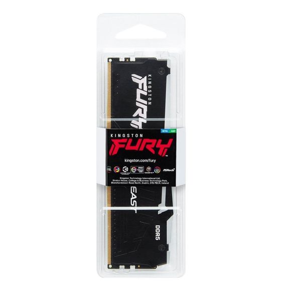 Модуль пам'яті для комп'ютера DDR5 64GB 5600 MHz Beast RGB EXPO Black Kingston Fury (ex.HyperX) (KF556C36BBEA-64) | Зображення 4