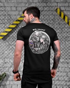 Тактическая потоотводящая футболка  оберіг black ДЛ7238