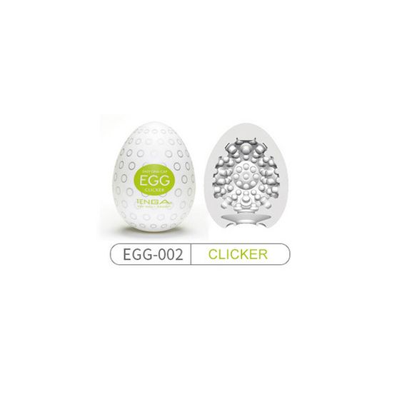Еластичний чоловічий мастурбатор Egg Clicker | Зображення 1
