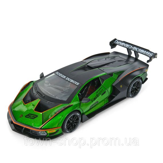 Детская инерционная машинка AP-2036(Green) двери открываются, свет и звук, 1:24, 23 см