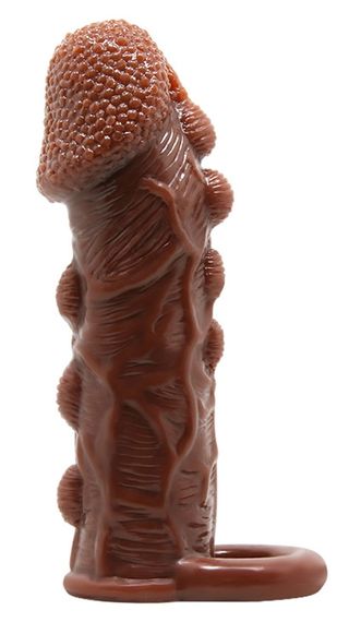 Насадка - презерватив Brave Man, BI-016012 ( коричнева ) Sex Aura | Зображення 3