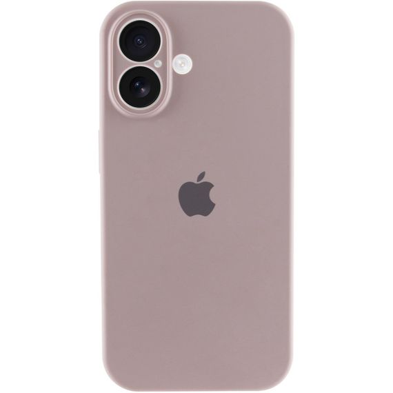 Чехол Silicone Case Full Camera Protective (AA) для Apple iPhone 16 Plus (6.7") Серый / Lavender | Зображення 4