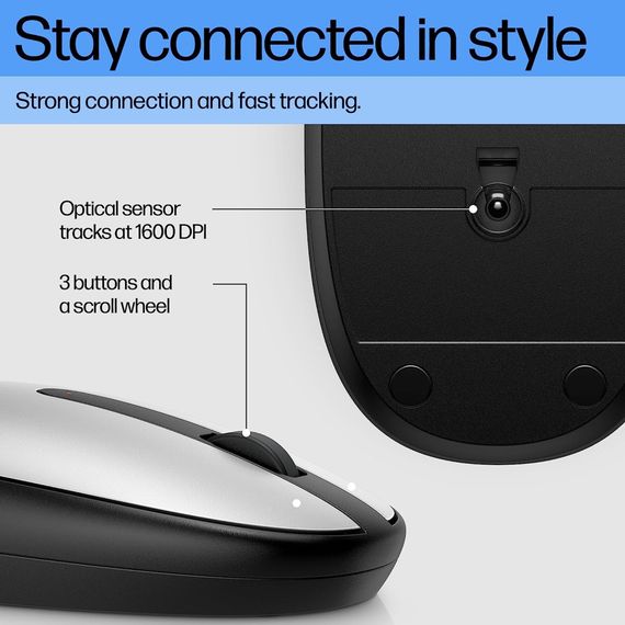 Мишка HP 240 Bluetooth Silver (43N04AA) | Зображення 2