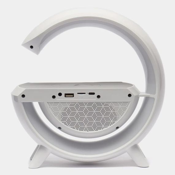 Настільна лампа-нічник RGB з бездротовою зарядкою та вбудованою Bluetooth колонкою / Бездротова зарядна станція для телефону / | Зображення 5