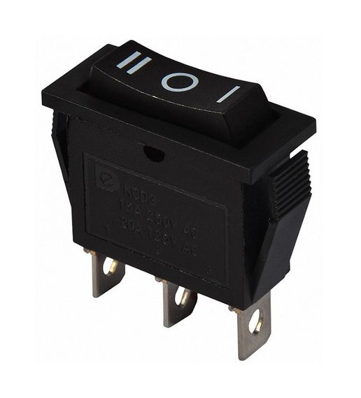 Перемикач KCD3-103 B/B 1 клавіша чорна перекидний Ny95500849