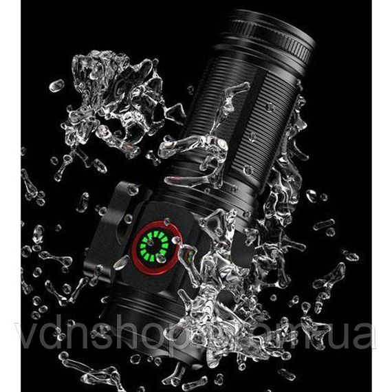 Фонарик мощный аккумуляторный для дома W5183-4XHP360, Фонарь ручной с функцией зарядки PG-34 | Зображення 2